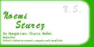 noemi sturcz business card